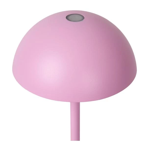 Lucide JOY - Rechargeable Table lamp Indoor/Outdoor - Battery pack/batteries - Ø 12 cm - LED Dim. - 1x1,5W 3000K - IP54 - Pink - detail 2